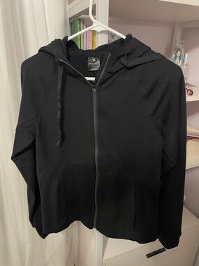 Danskin Black Full-Zip Hoodie with Hood